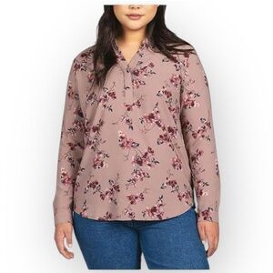 Hilary Radley Floral Print Women's Top